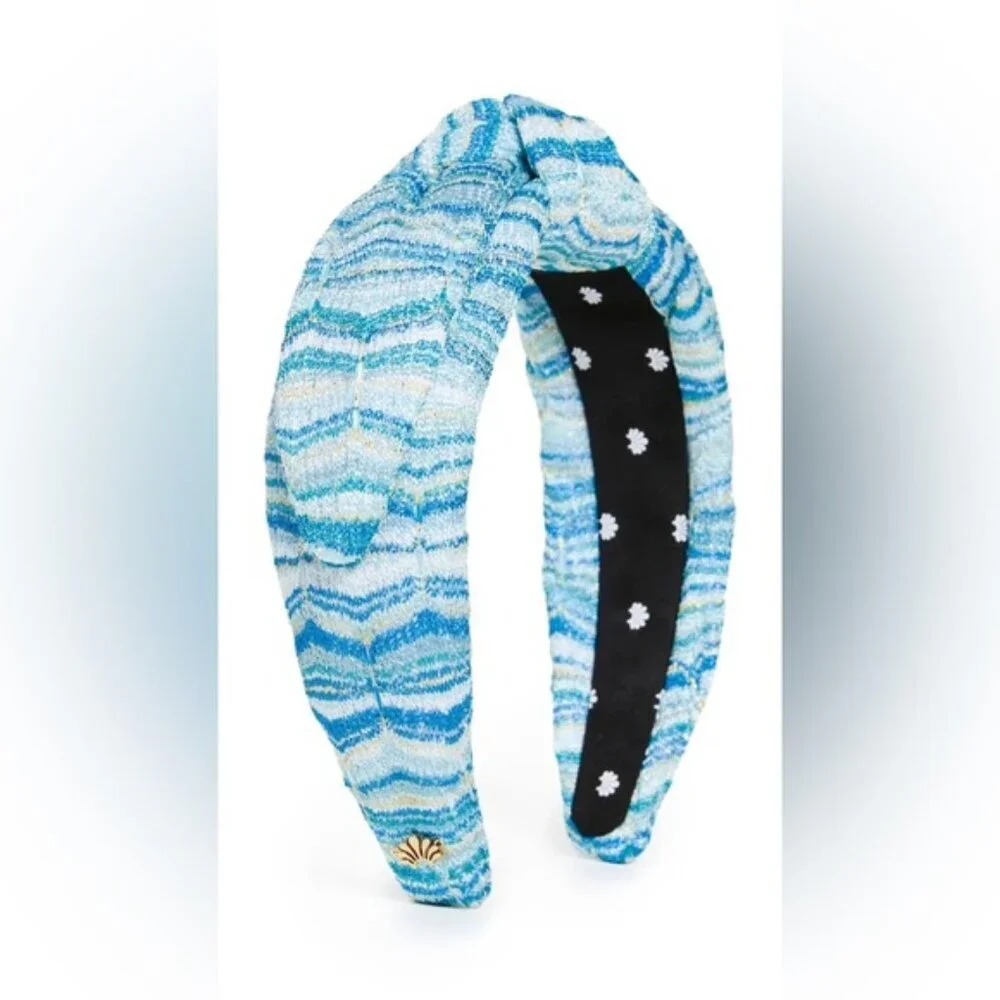 NWT LELE SADOUGHI Knit‎ Veronica Blue Headband LSHA963AZ